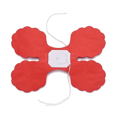3m Clover Paper Pull Flowers LS-AJEW-WH0022-11B-1