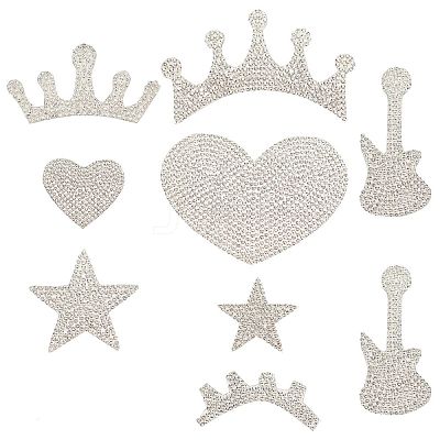 7 Style Glitter Rhinestone DIY-FH0003-50-1