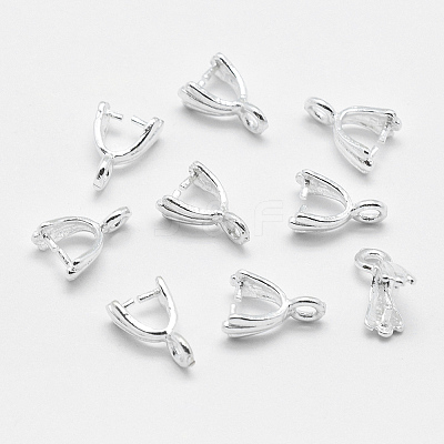 925 Sterling Silver Pendant Bails X-STER-E050-12S-1