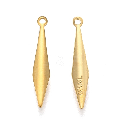 316 Surgical Stainless Steel Pendants STAS-P198-04G-1