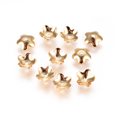 304 Stainless Steel Bead Caps STAS-F227-36-G-1