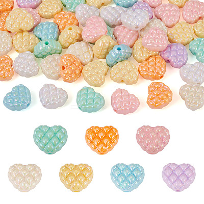 50Pcs Opaque Acrylic Beads OACR-TA0004-65-1