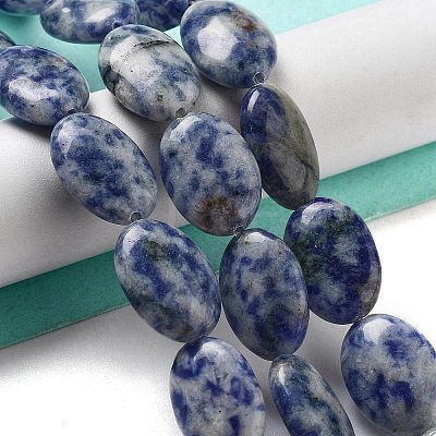 Natural Blue Spot Jasper Beads Strands G-P528-M26-01-1
