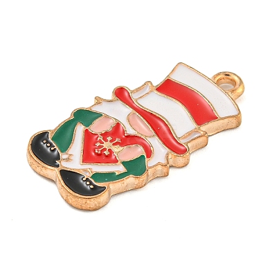 Christmas Theme Alloy Enamel Pendants LS-ENAM-M221-01KCG-07-1