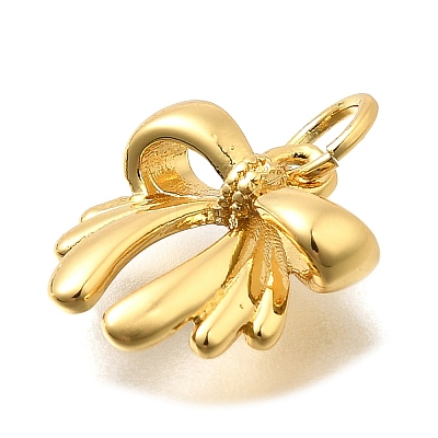 Bowknot Brass Charms KK-S508-30G-1