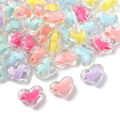 50Pcs Transparent Acrylic Beads TACR-YW0002-31-1