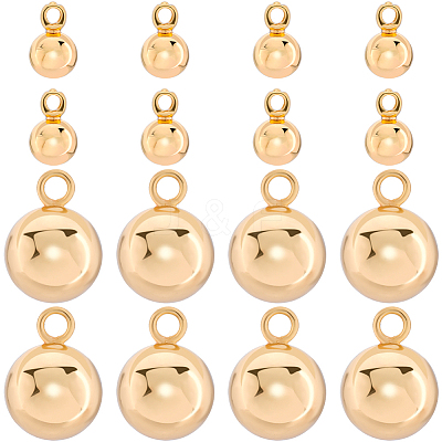 40Pcs 2 Styles Brass Charms KK-BBC0015-23-1