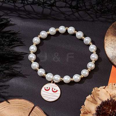 Alloy Enamel Charm Bracelets BJEW-JB10851-04-1