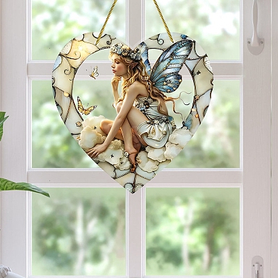 Angel Acrylic Window Hanging Ornaments PW-WGB84D4-01-1