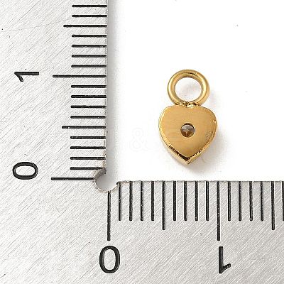 Ion Plating(IP) 304 Stainless Steel with Rhinestone Charms STAS-G351-14G-1