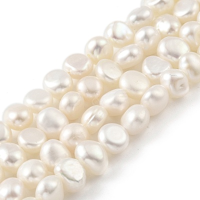 Natural Cultured Freshwater Pearl Beads Strands PEAR-A006-07G-X-1