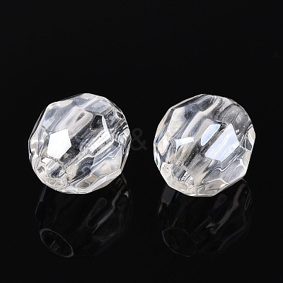 Transparent Acrylic Beads TACR-T028-61B-1