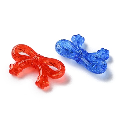 Transparent Crakle Acrylic Beads MACR-L010-03-1