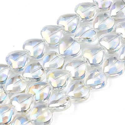 Electroplate Glass Beads Strands X-EGLA-S188-14-B03-1