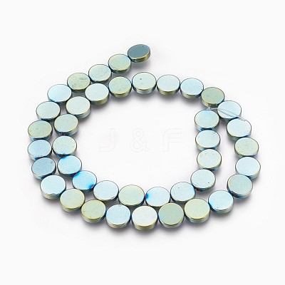 Electroplated Non-magnetic Synthetic Hematite Beads Strands G-P392-S02-1