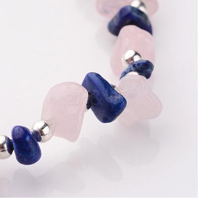Gemstone Stretch Bracelets BJEW-JB02414-03-1
