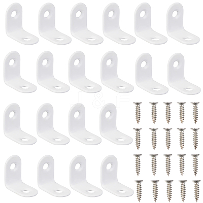 20 Sets 304 Stainless Steel Floating Shelf Brackets DIY-CP0012-49A-1
