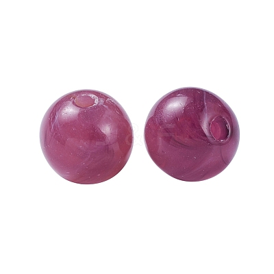 Imitation Gemstone Acrylic Beads OACR-X0006-18-8mm-1
