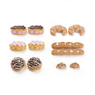 Breads Theme Resin Cabochons CRES-X0010-09-1