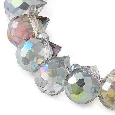 Electroplate Glass Beads Strands EGLA-D030-17H-1