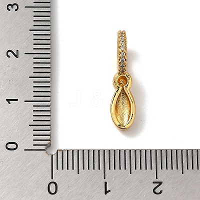 Brass Micro Pave Cubic Zirconia Pendants KK-K345-13I-G-1