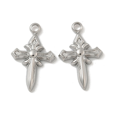 304 Stainless Steel Pendants STAS-D127-07P-1