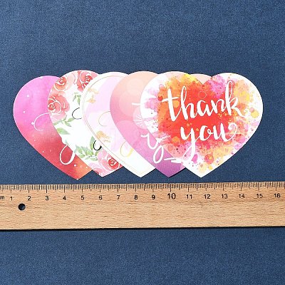 Coated Paper Thank You Greeting Card DIY-FS0007-76C-1