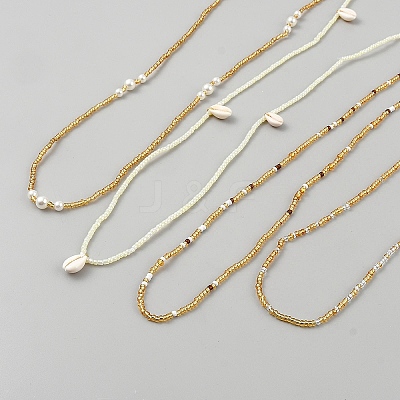 Plastic Waist Belts Seed Bead Chain AJEW-WH20059-39D-1