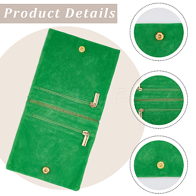 3Pcs 3 Colors Folding Velvet Jewelry Storage Bags for Earrings Rings Bracelets ABAG-CN0001-69A-1