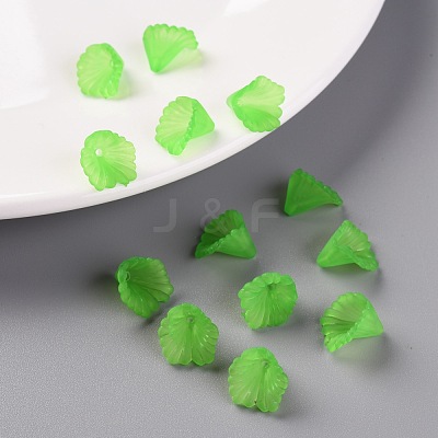 Frosted Acrylic Bead Caps MACR-S371-10A-734-1