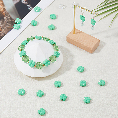200Pcs Opaque Acrylic Beads SACR-HS0001-01-1
