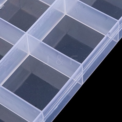 Transparent Plastic Bead Containers X1-CON-YW0001-13-1
