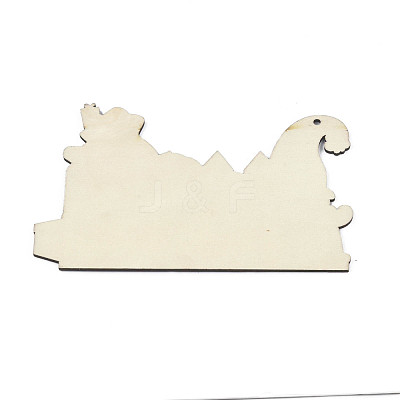 Wood Pendant Ornament WOOD-N005-66A-1