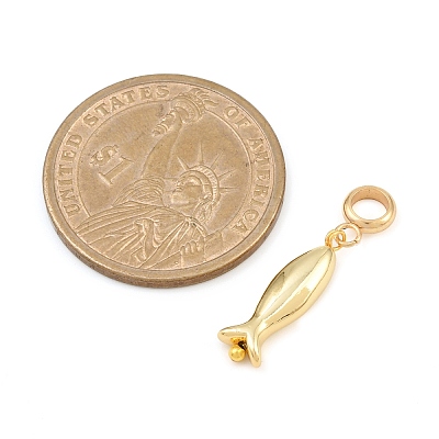 Brass European Dangle Charms PALLOY-JF04487-1