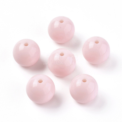 Solid Chunky Bubblegum Acrylic Beads MACR-I026-20mm-01-1