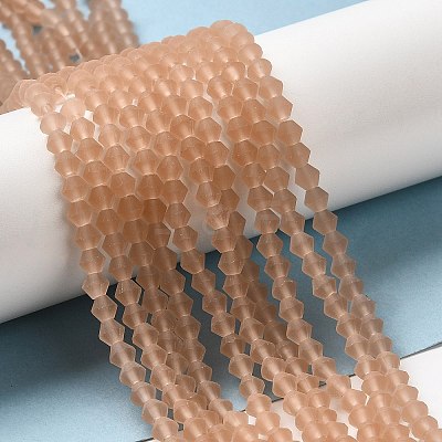 Imitate Austrian Crystal Frosted Glass Beads Strands LS-EGLA-A039-T3mm-MD12-1