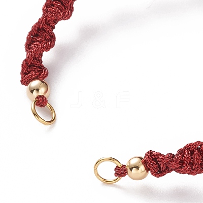 Adjustable Polyester Braided Cord Bracelet Making AJEW-JB00848-05-1