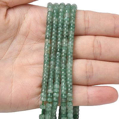 Natural Green Aventurine Heishi Beads Strands G-A299-A01-01-1