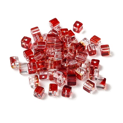 Two Tone Transparent Glass Beads X1-GLAA-NH0001-03-1