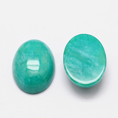 Imitation Amazonite Cabochons G-K021-18x13mm-09-1