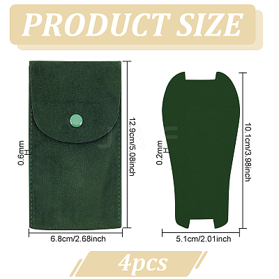 Portable Velvet Watch Pouches TP-WH0001-02B-1
