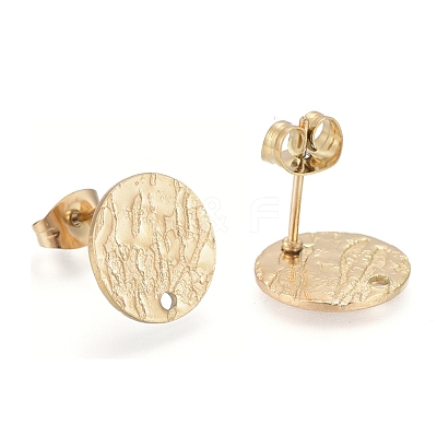 Ion Plating(IP) 304 Stainless Steel Stud Earring Findings X-STAS-M228-U01-04G-1