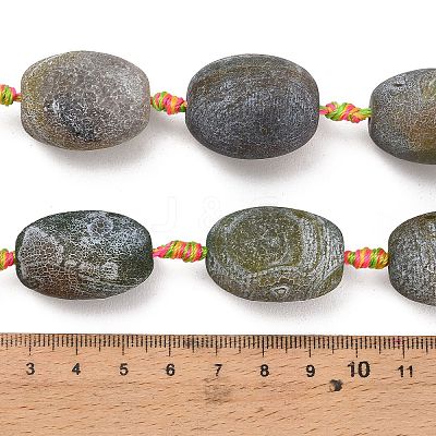 Natural Weathered Agate Beads Strands G-A321-M02-01-1