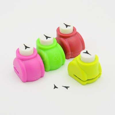 Mini Plastic Craft Punch Sets for Scrapbooking & Paper Crafts AJEW-F003-02-1