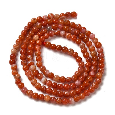 Natural South Red Agate Beads Strands G-B090-A04-03-1