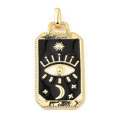 Rack Plating Brass Pendants KK-L206-021G-01-1
