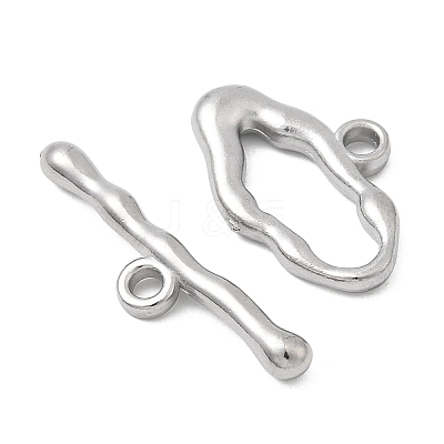 304 Stainless Steel Toggle Clasps STAS-Z179-02P-1