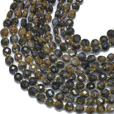 Natural Glaucophane Beads Strands G-K389-B13-01-1