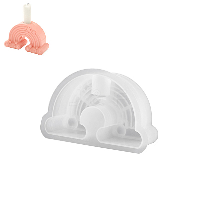 Rainbow DIY Silicone Candle Holder Molds CAND-PW0013-04B-1