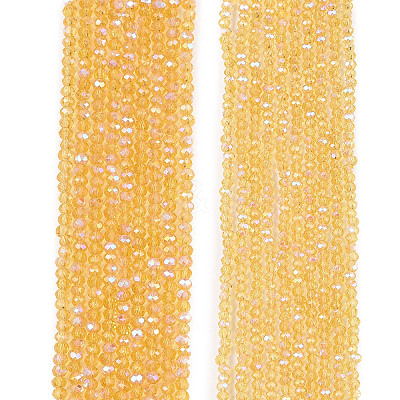 Electroplate Glass Beads Strands EGLA-A044-T1mm-L03-1